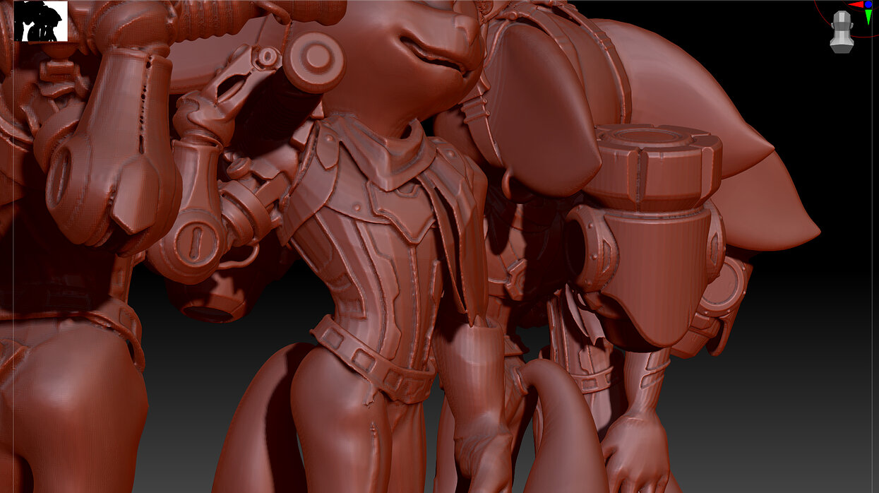 Ratchet and Clank Rivet 3D OBJ Model — view 6
