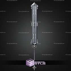 Cosplay STL Files Gundam Barbatos Lupus Sword 3D Model