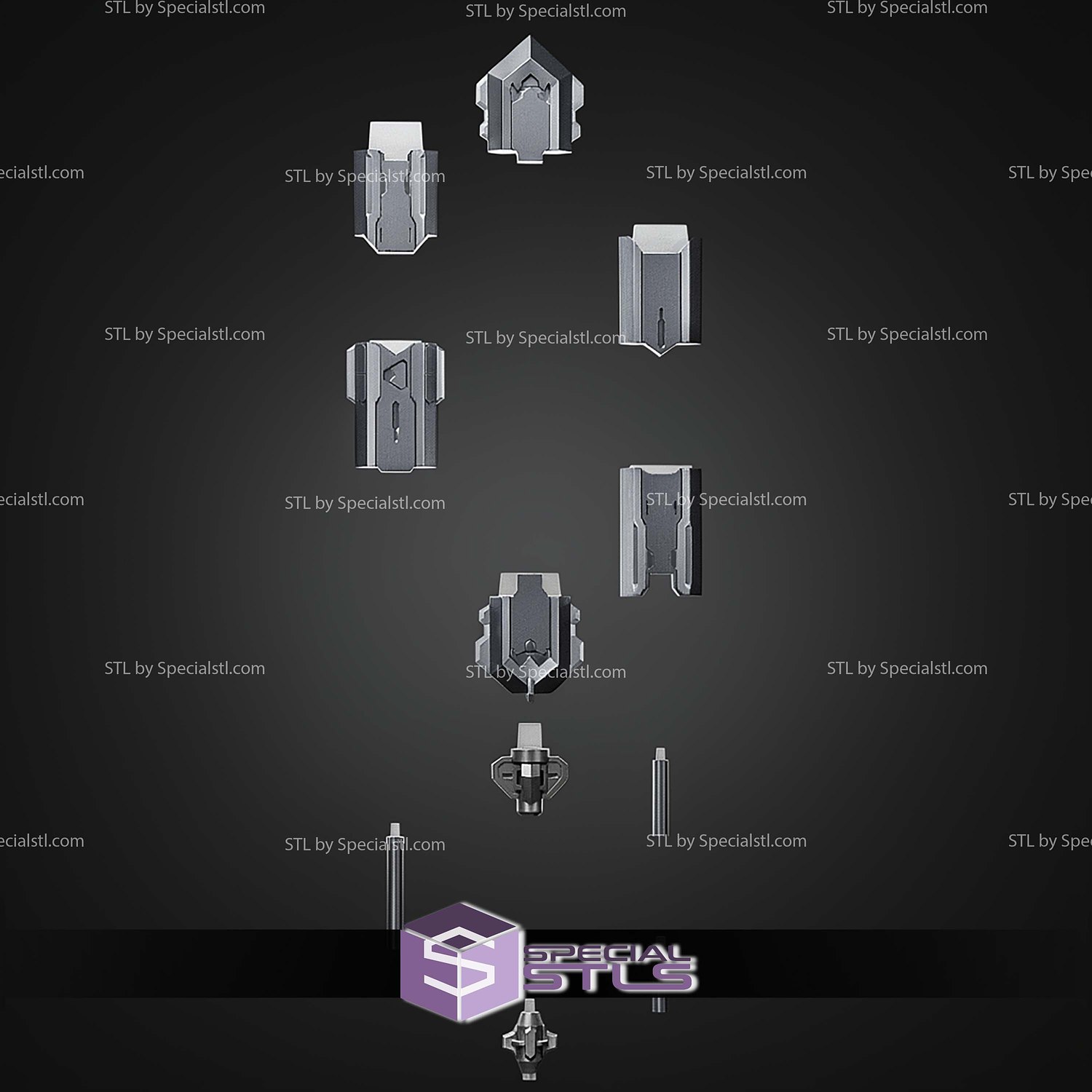 Cosplay STL Files Gundam Barbatos Lupus Sword 3D Model — view 4