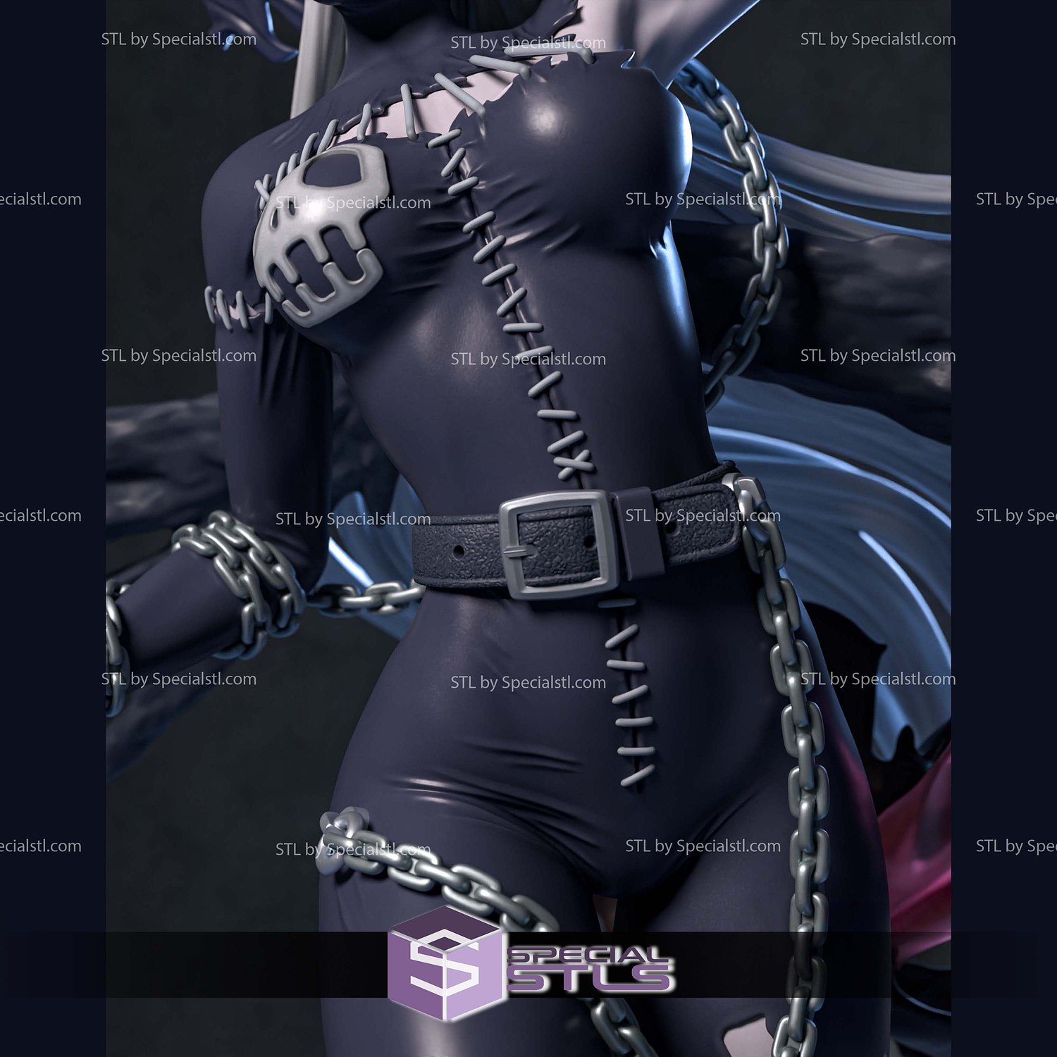 LadyDevimon in Action 3D Printer Files STL Model — view 4