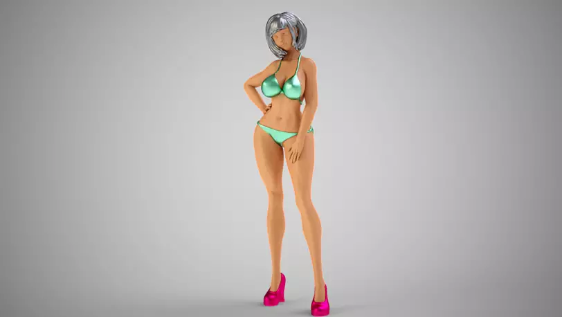 Truant Girl 3D FBX Model