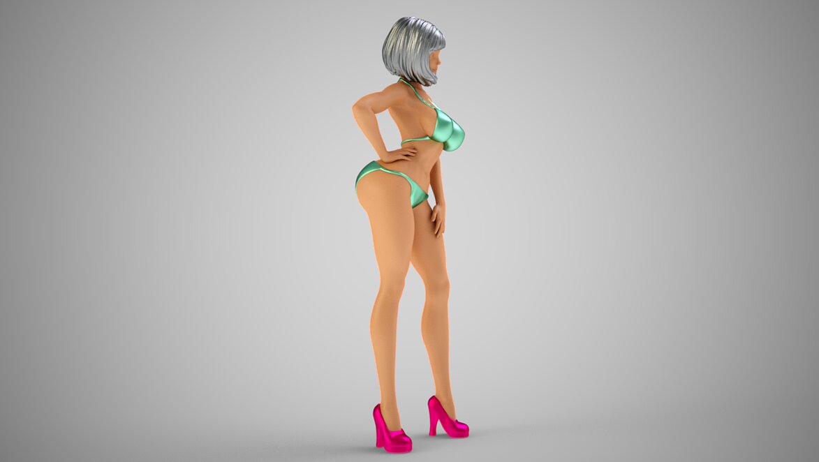 Truant Girl 3D FBX Model — view 3