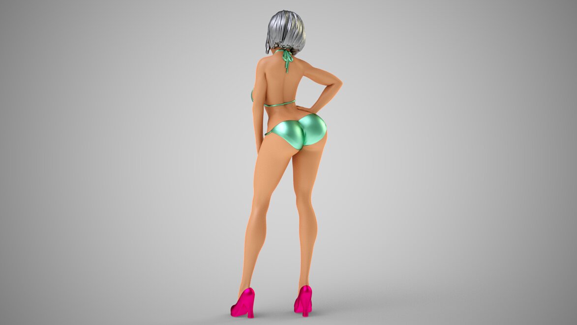 Truant Girl 3D FBX Model — view 6
