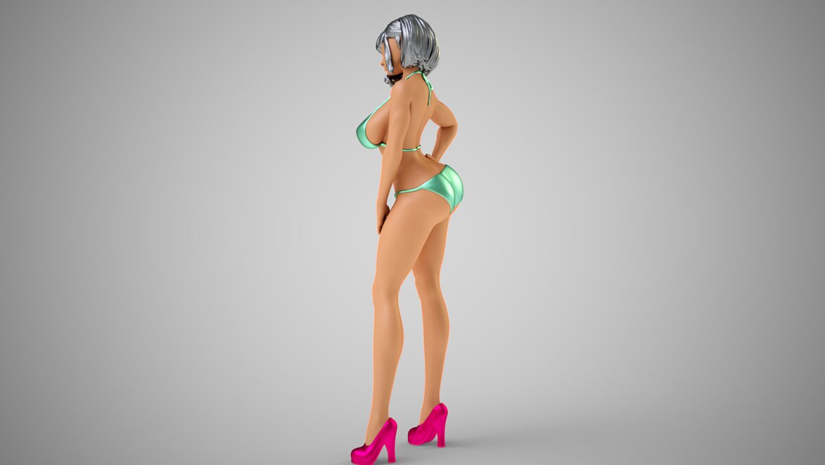Truant Girl 3D FBX Model — view 7
