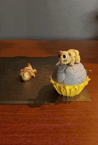 Lion & Lioness Flexi Animals with Keychain Versions (Safari Flexi Pack Part 1) 3D 3MF Model — view 3