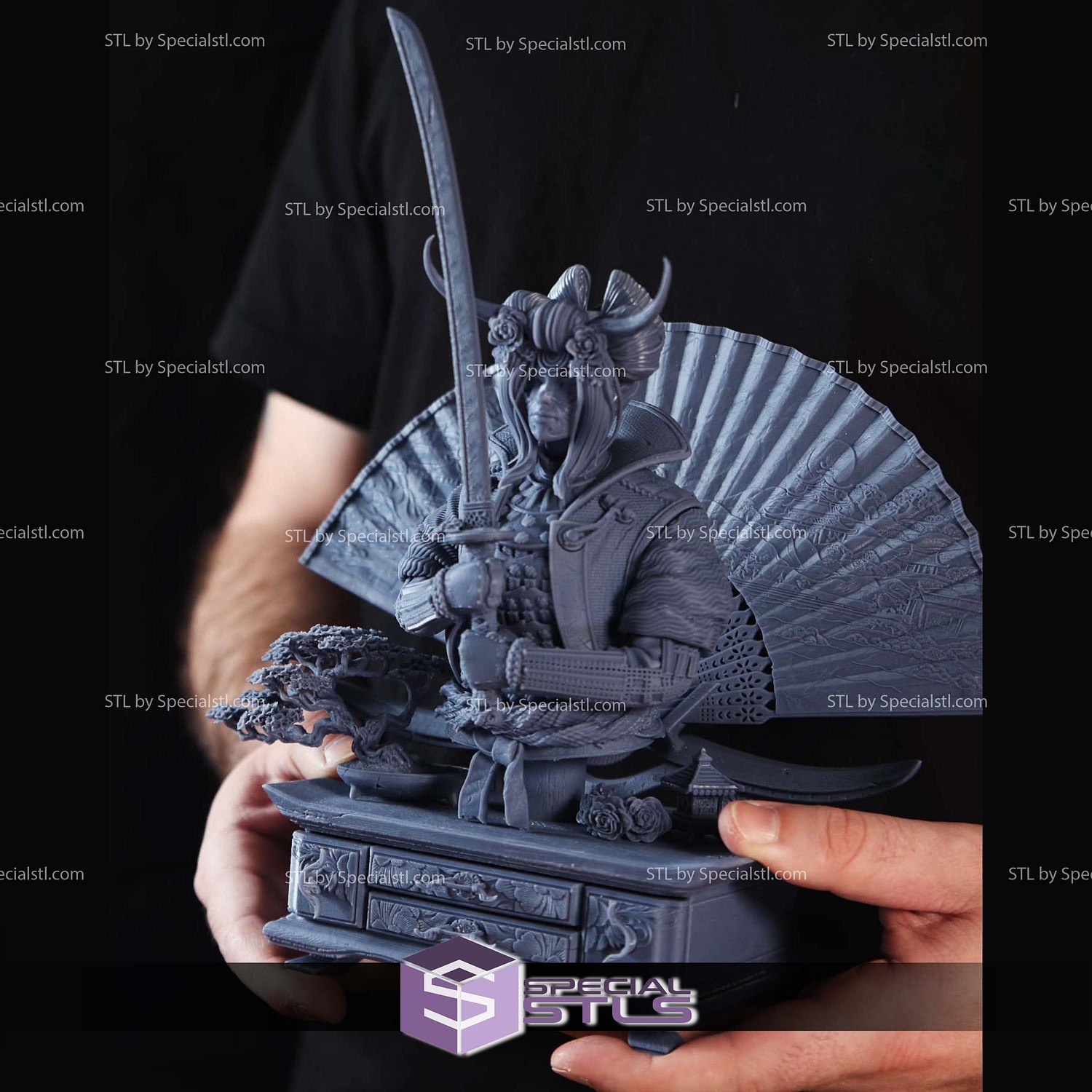 Himiko The Immortal Child Bust 3D Printer Files STL Model — view 3