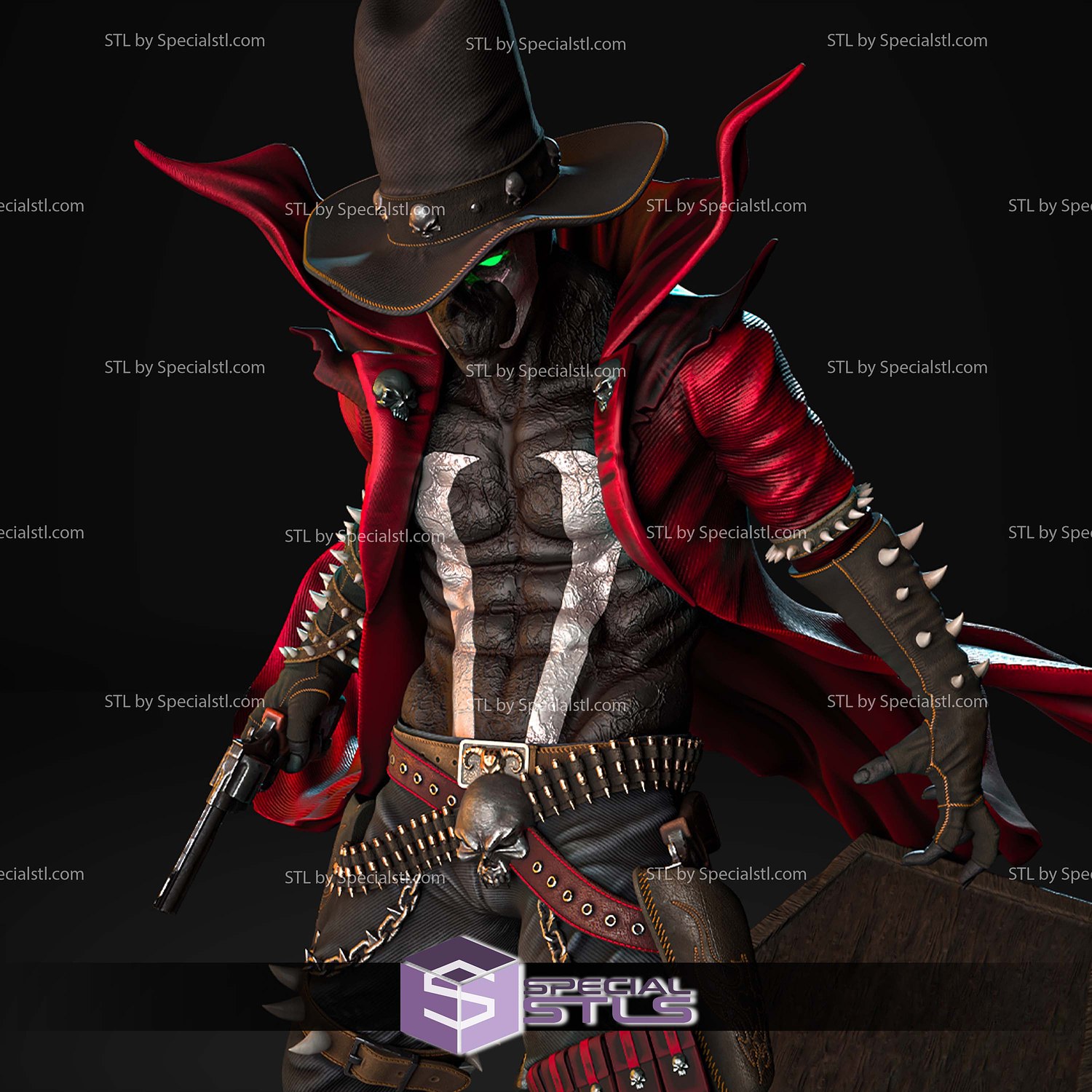 Gunslinger Spawn V2 3D Printing Models STL Model — view 3