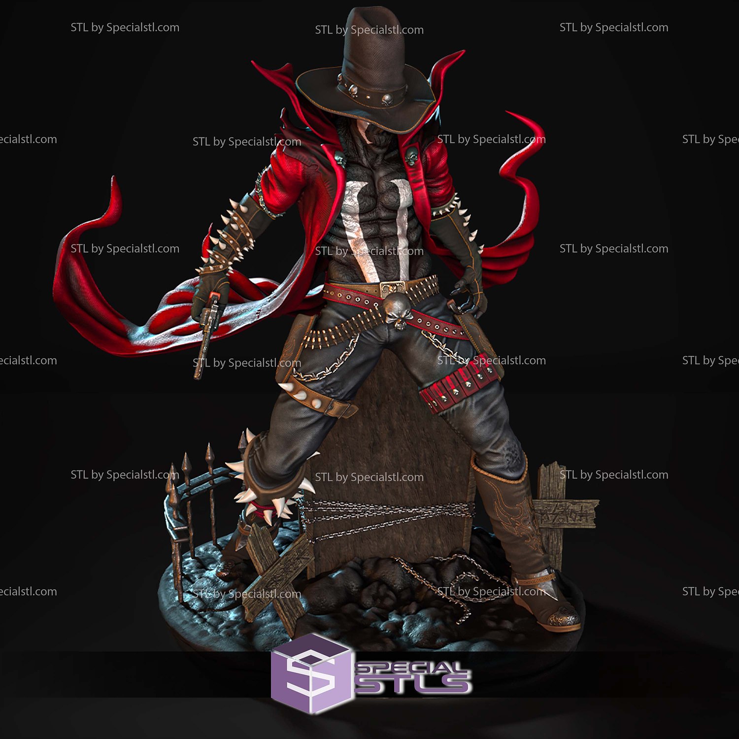 Gunslinger Spawn V2 3D Printing Models STL Model — view 5