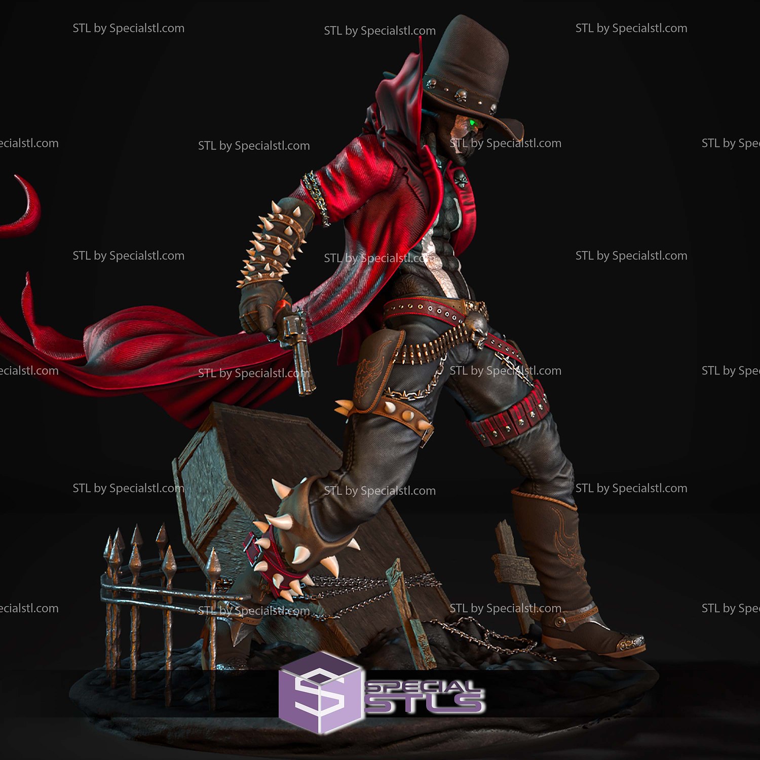 Gunslinger Spawn V2 3D Printing Models STL Model — view 6