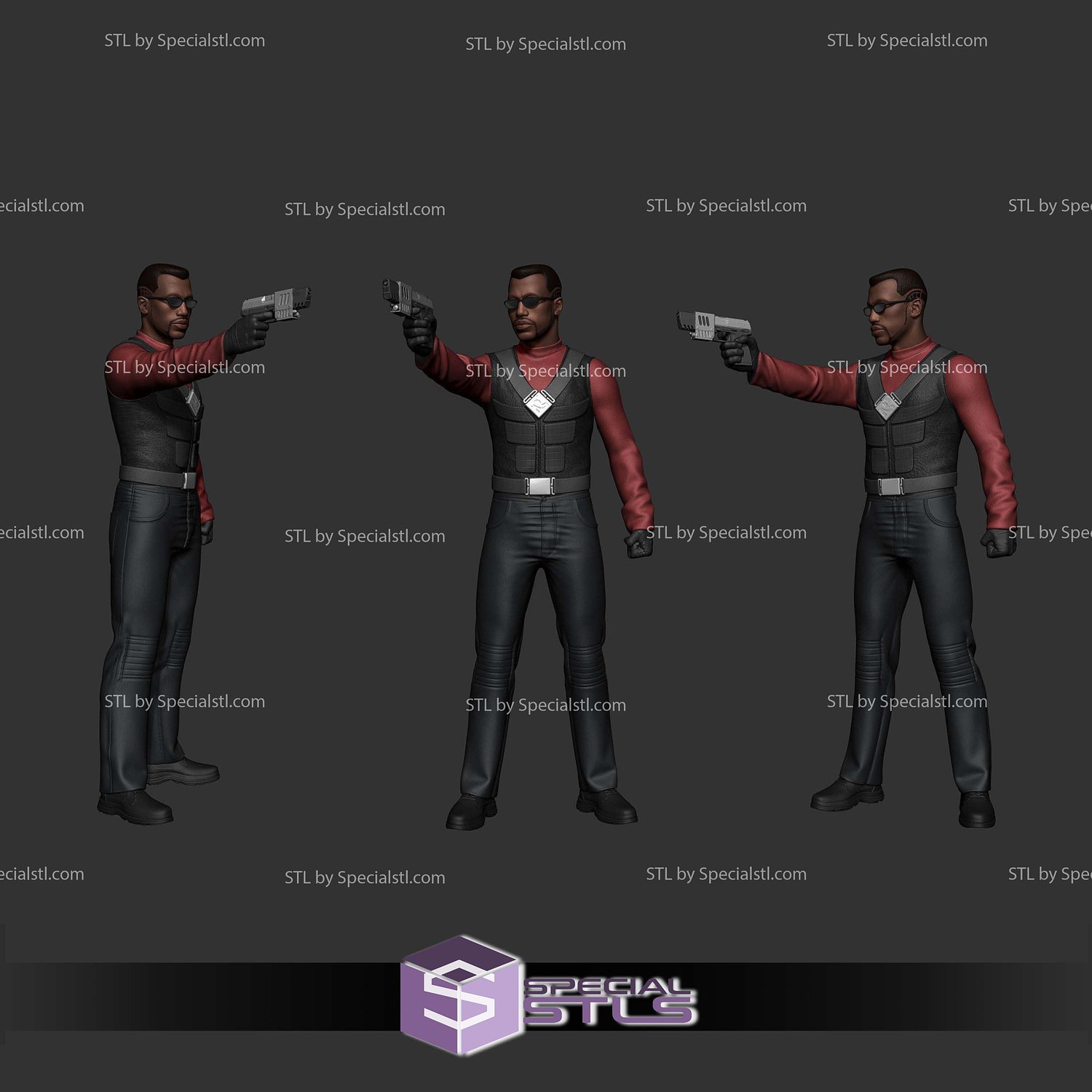 Blade Trinity 2004 STL Printer Files 3D Model — view 2