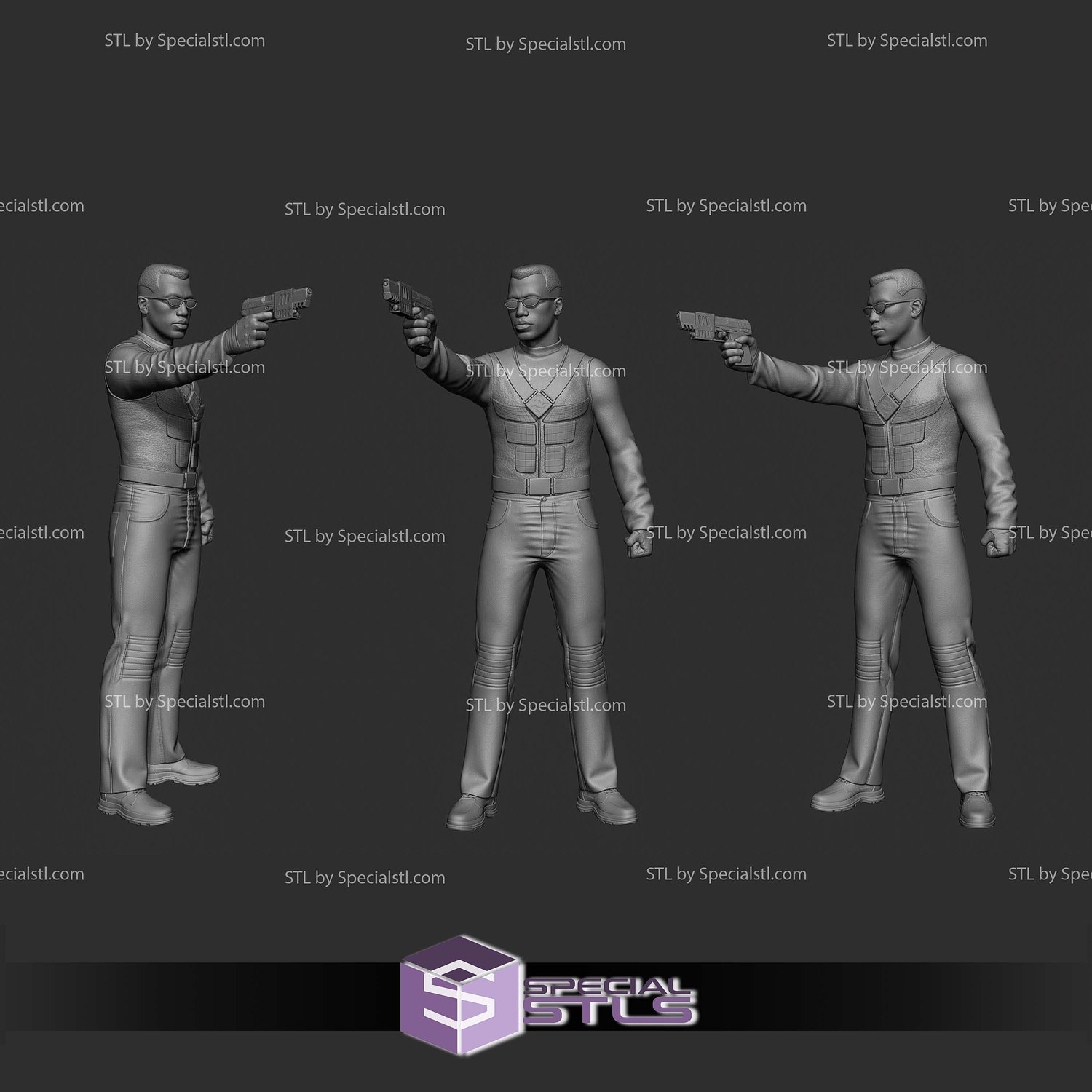 Blade Trinity 2004 STL Printer Files 3D Model — view 3