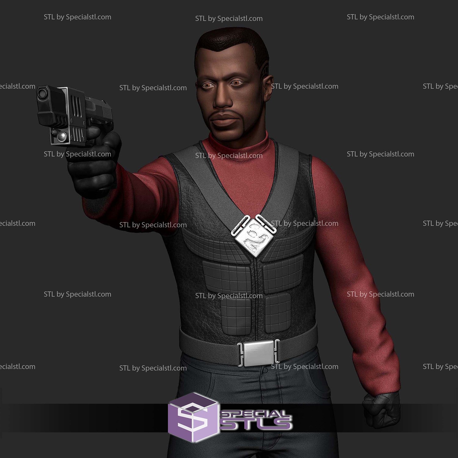 Blade Trinity 2004 STL Printer Files 3D Model — view 8