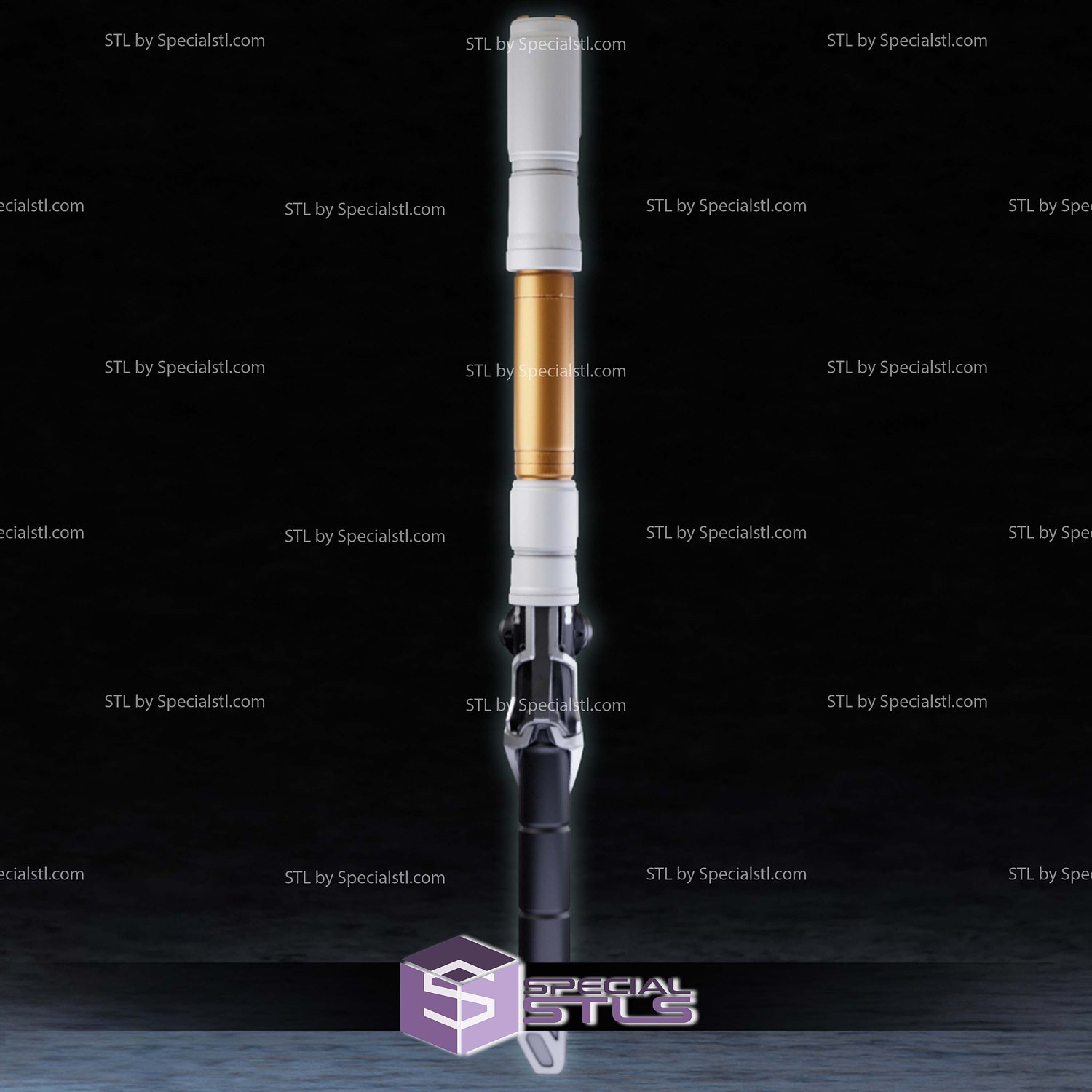 Cosplay STL Files Moon Knight Staff 3D Model — view 3