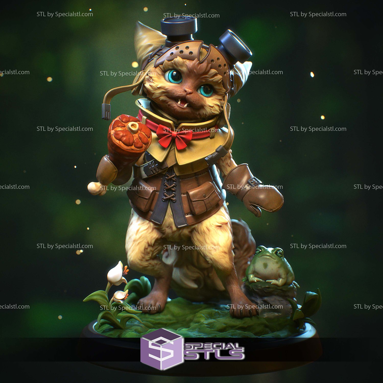 Palico and Toad Monster Hunter STL Files 3D Model — view 3