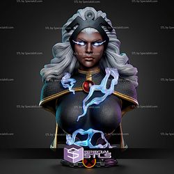 Storm Portrait Bust 380mm STL Files 3D Model