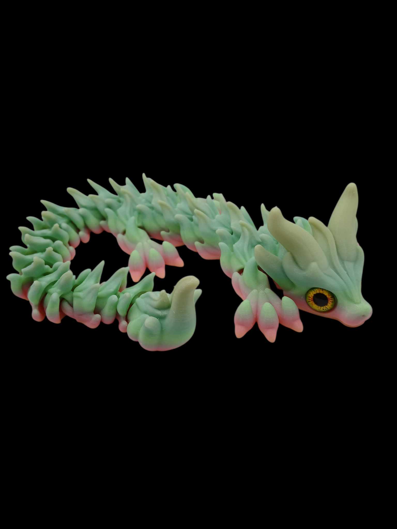 Fire Elemental Dragon Glass Eye 3D STL Model