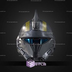 Cosplay STL Files Hell Divers 2 Roadblock Helmet 3D Model