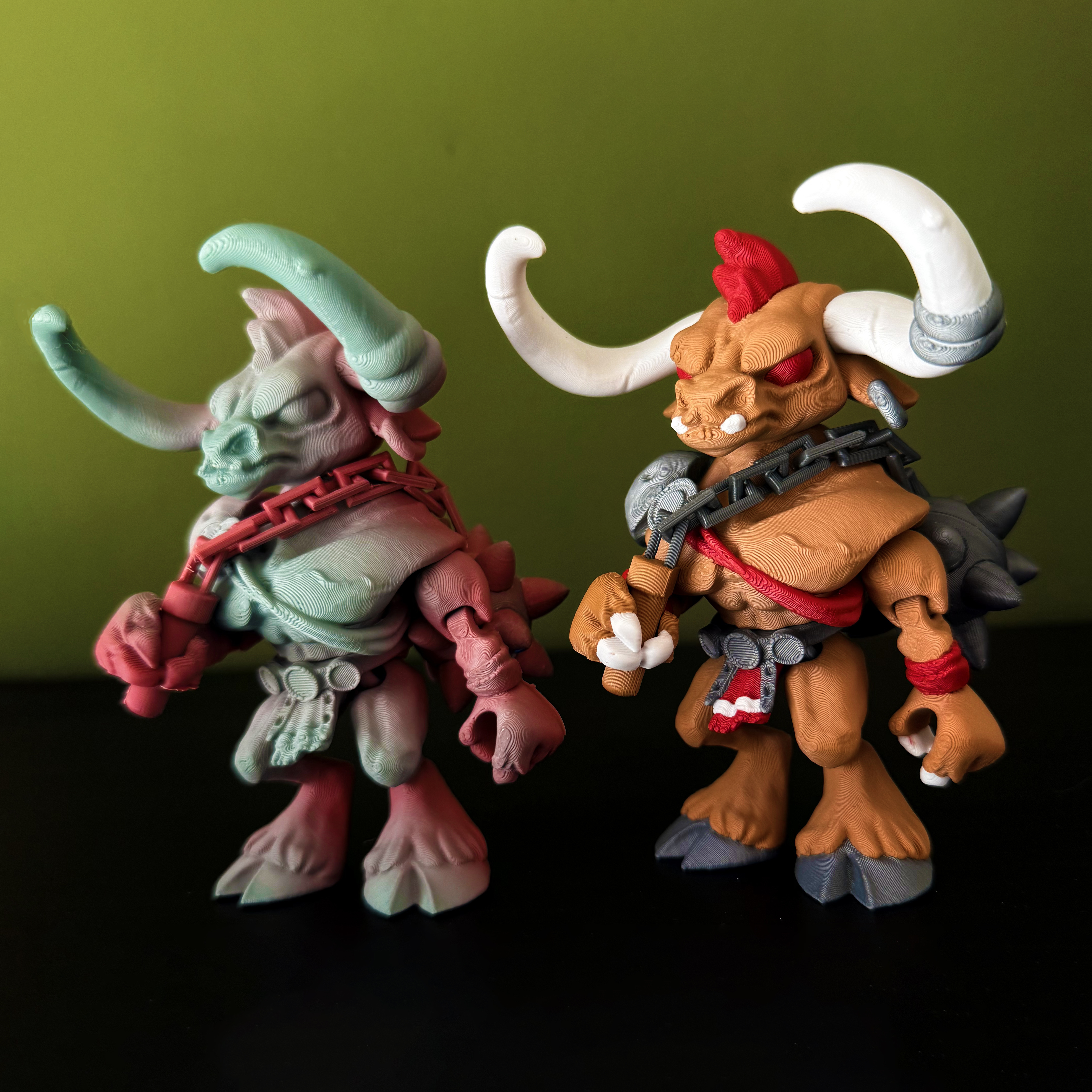 Twisty Minotaur 3D STL Model