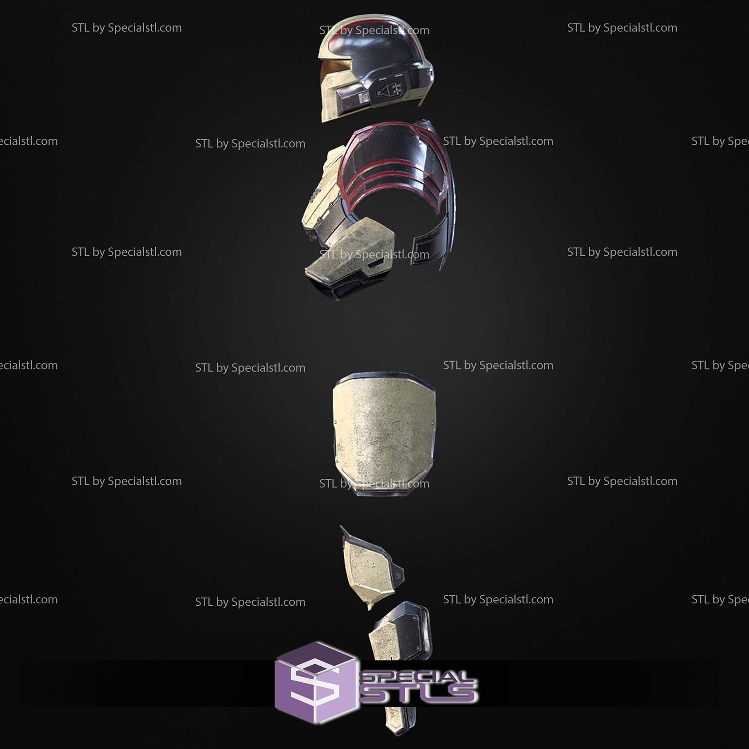 Cosplay STL Files Champion of the People Armor 3D Model — view 3