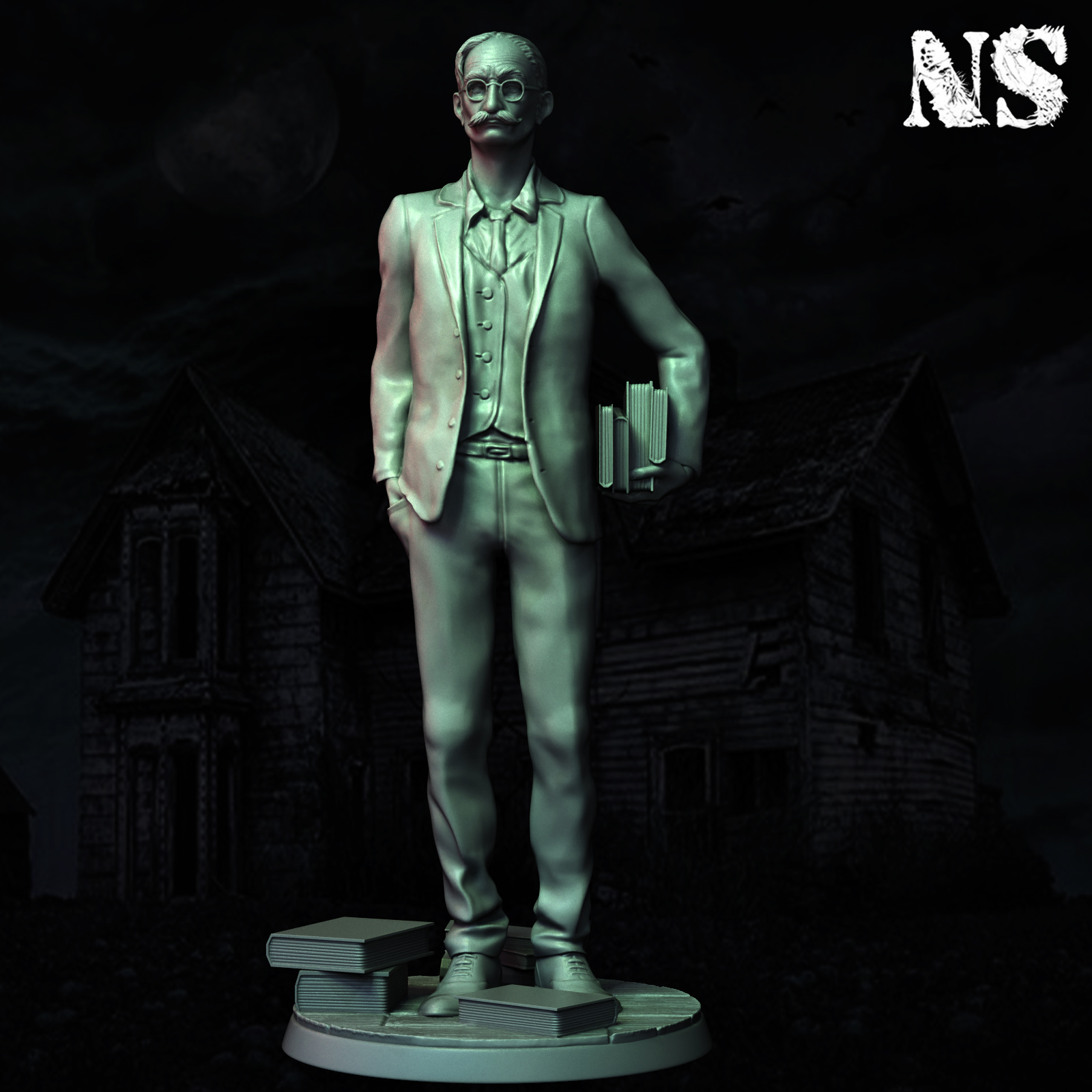 Investigators x3 - Henry Armitage - Francis Morgan - Warren Rice 3D STL Model — view 3