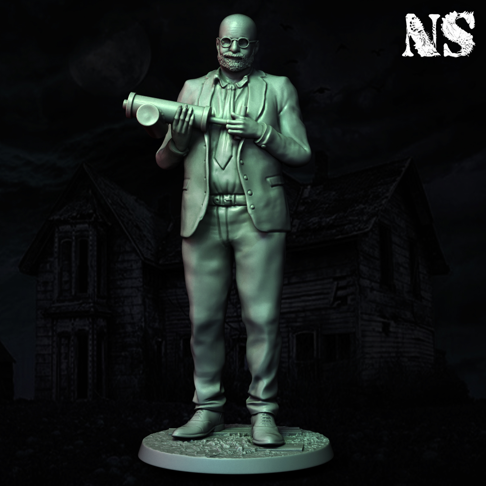 Investigators x3 - Henry Armitage - Francis Morgan - Warren Rice 3D STL Model — view 7