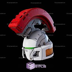 Cosplay STL Files Gundam Tallgeese Helmet 3D Model