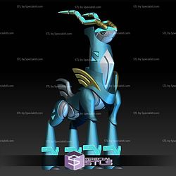 Pokemon STL Collection Paradox Future Cobalion Iron Crown 3D Model