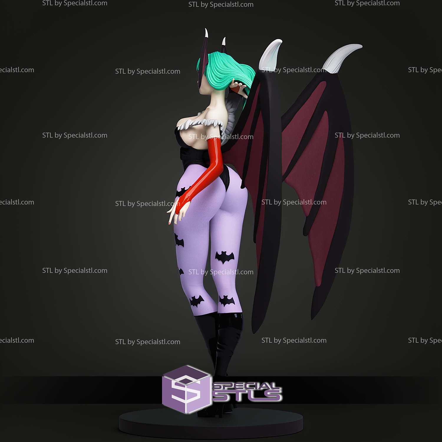 Morrigan Aensland Signature STL Files 3D Model — view 2