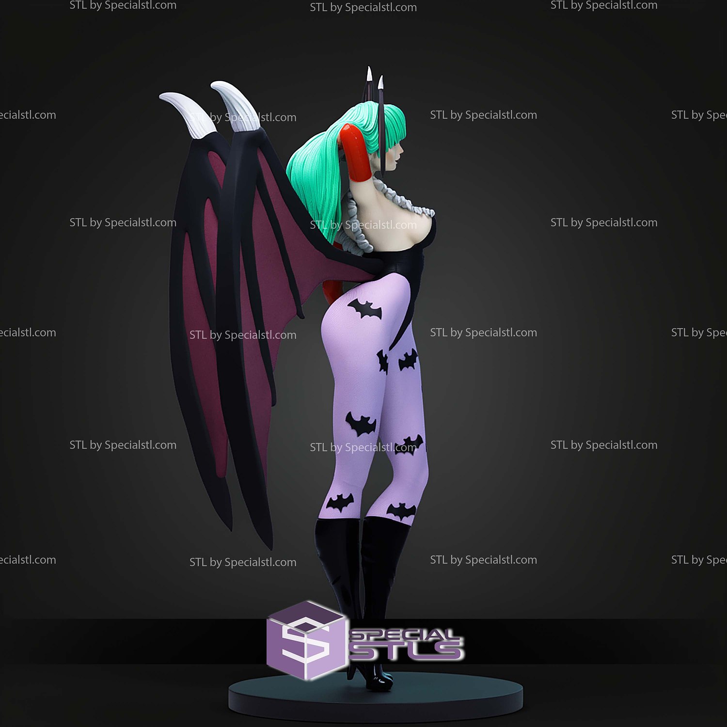 Morrigan Aensland Signature STL Files 3D Model — view 5