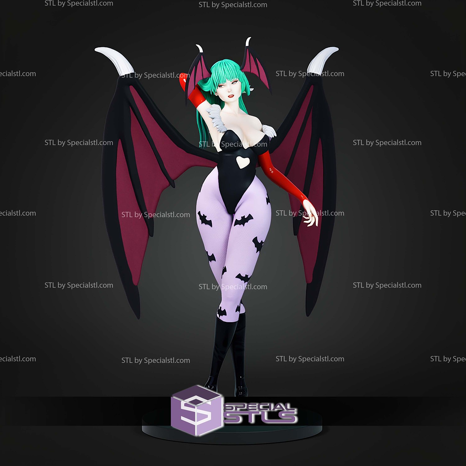 Morrigan Aensland Signature STL Files 3D Model — view 6