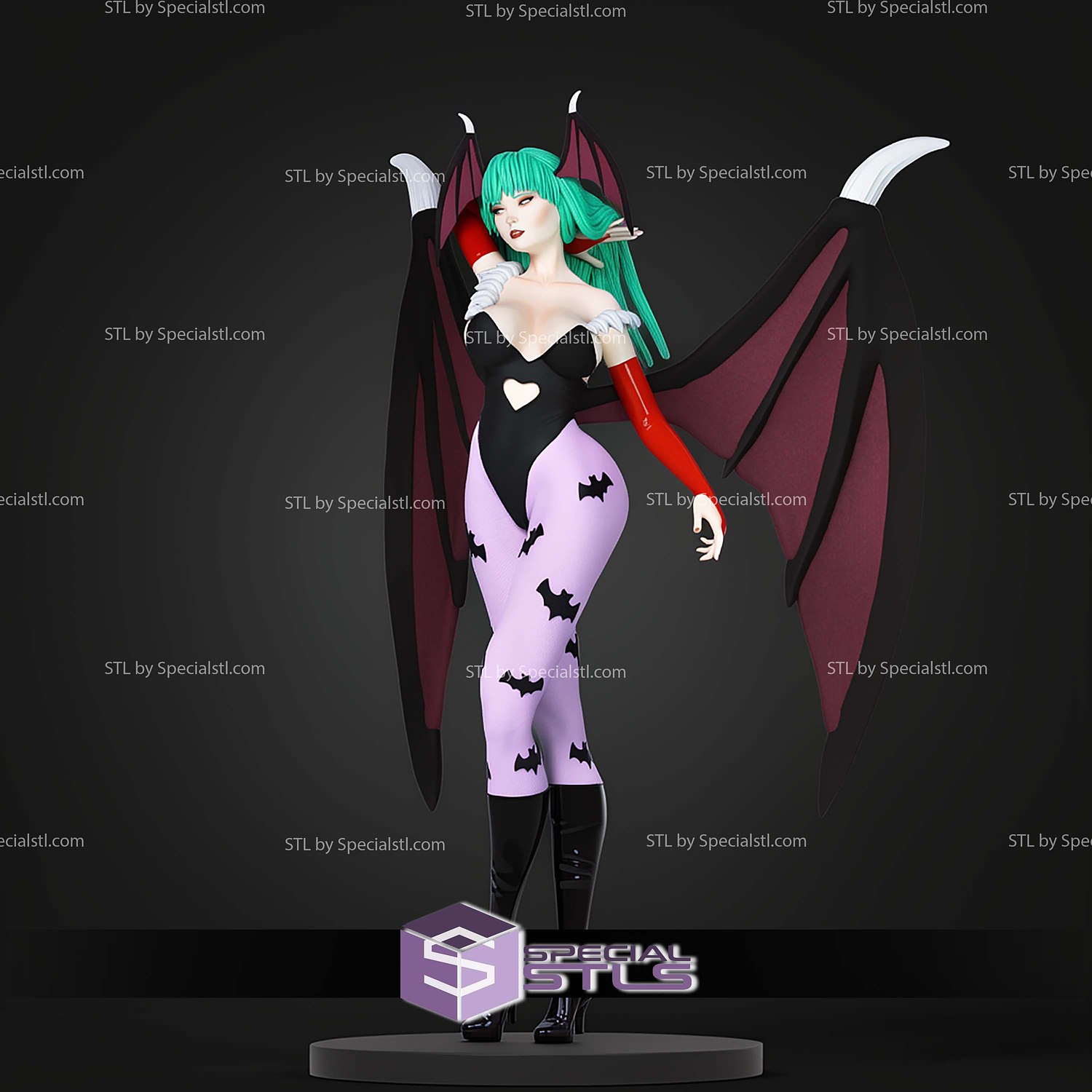 Morrigan Aensland Signature STL Files 3D Model — view 8