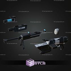 Cosplay STL Files DC-17m Interchangeable Weapon 3D Model
