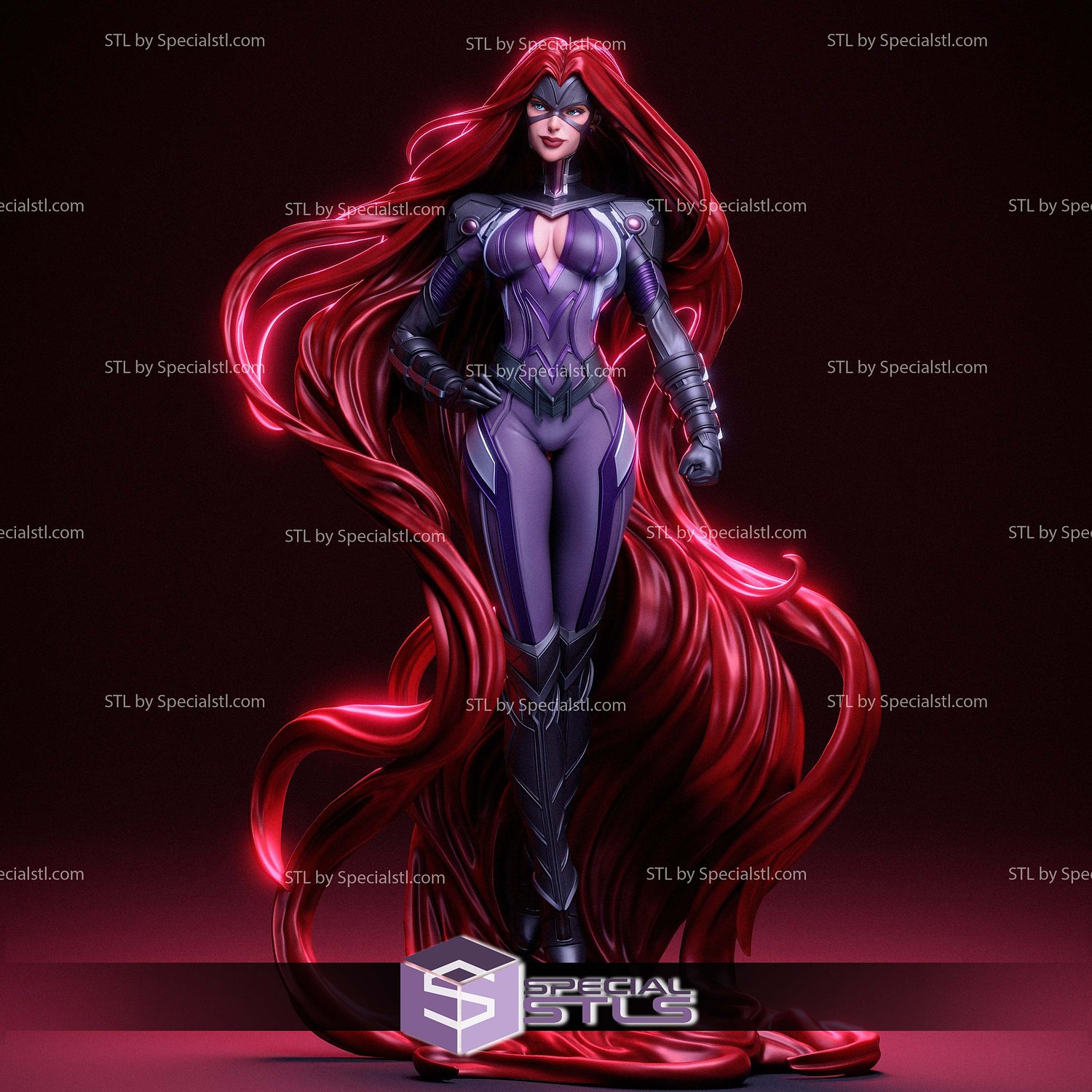 Medusa Marvel Rival STL Files 3D Model — view 2