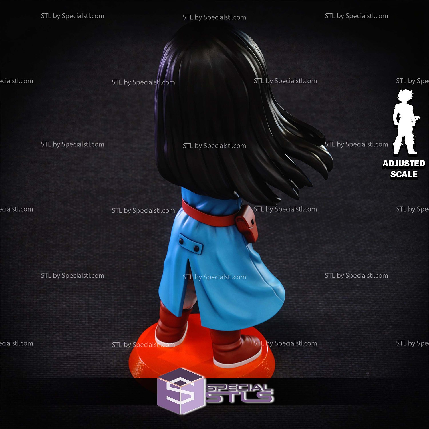 Mai Chibi Dragonball STL Files 3D Model — view 3