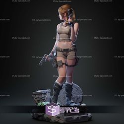 Lara Croft Treasure Hunter STL Files 3D Model