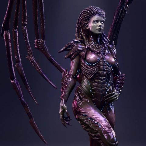 Queen of Blades 3D Printer Files | Assembly STL Model