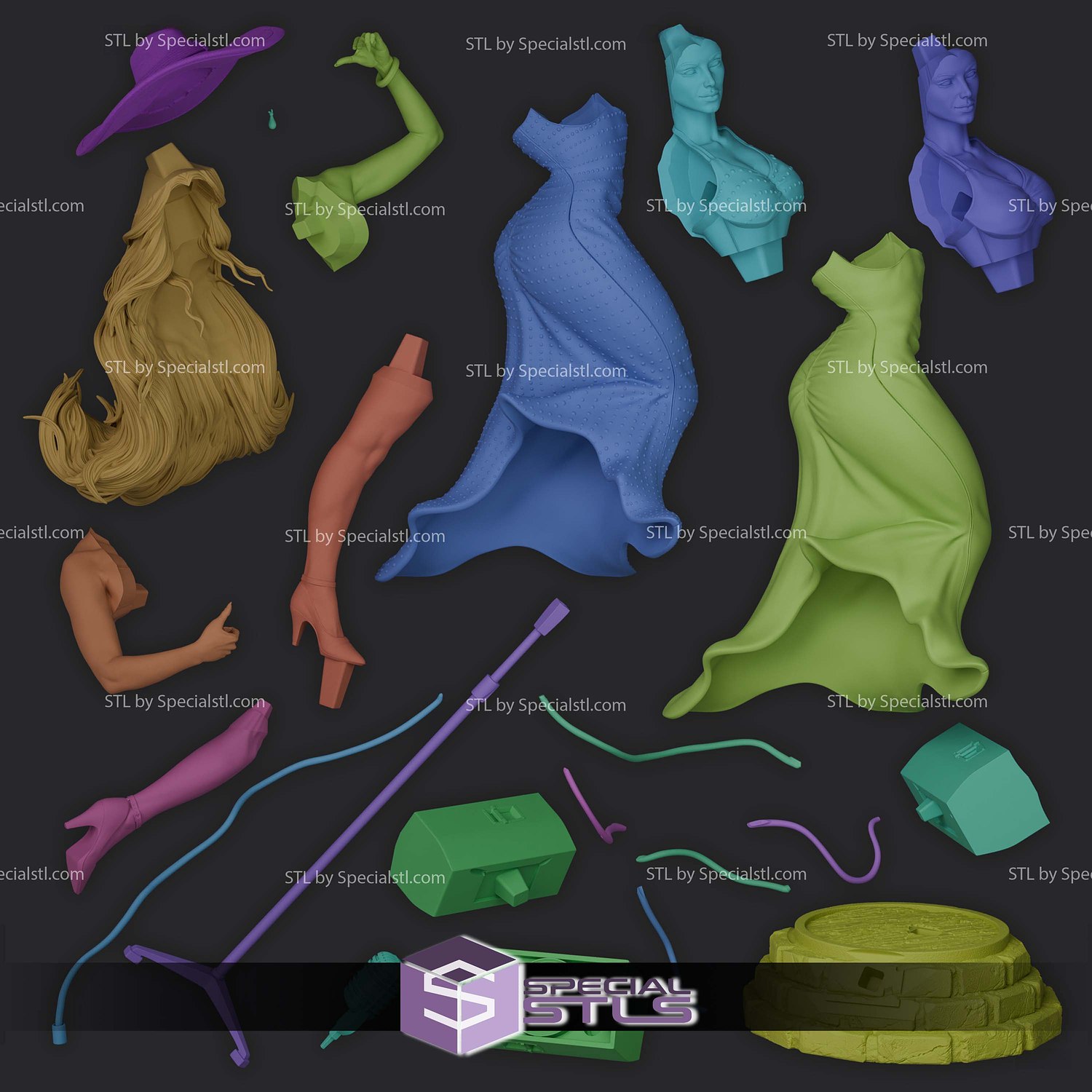 Pauline Super Mario Odyssey 250mm 3D Printer Files STL Model — view 7