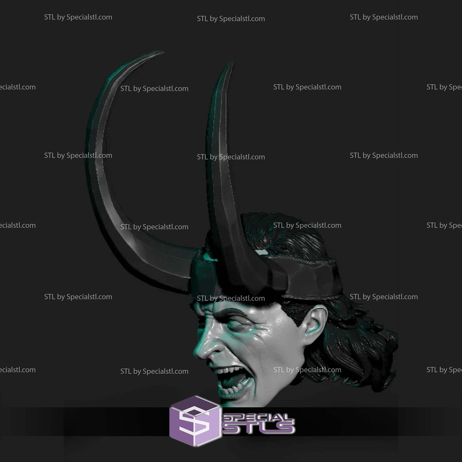 Custom Head STL Loki Prime Season 2 3D Model — view 2