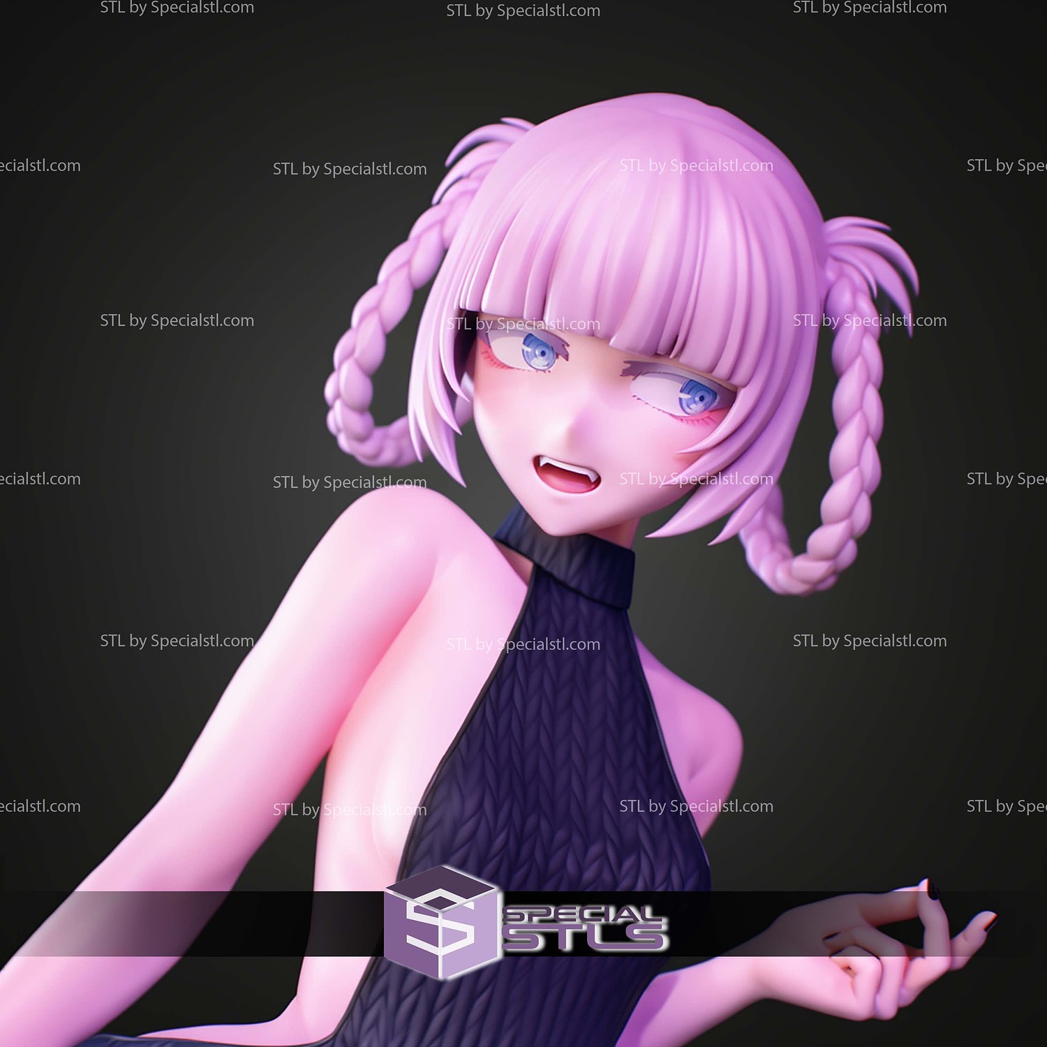 Nazuna Call Of The Night 1 7 STL Files 3D Model — view 8