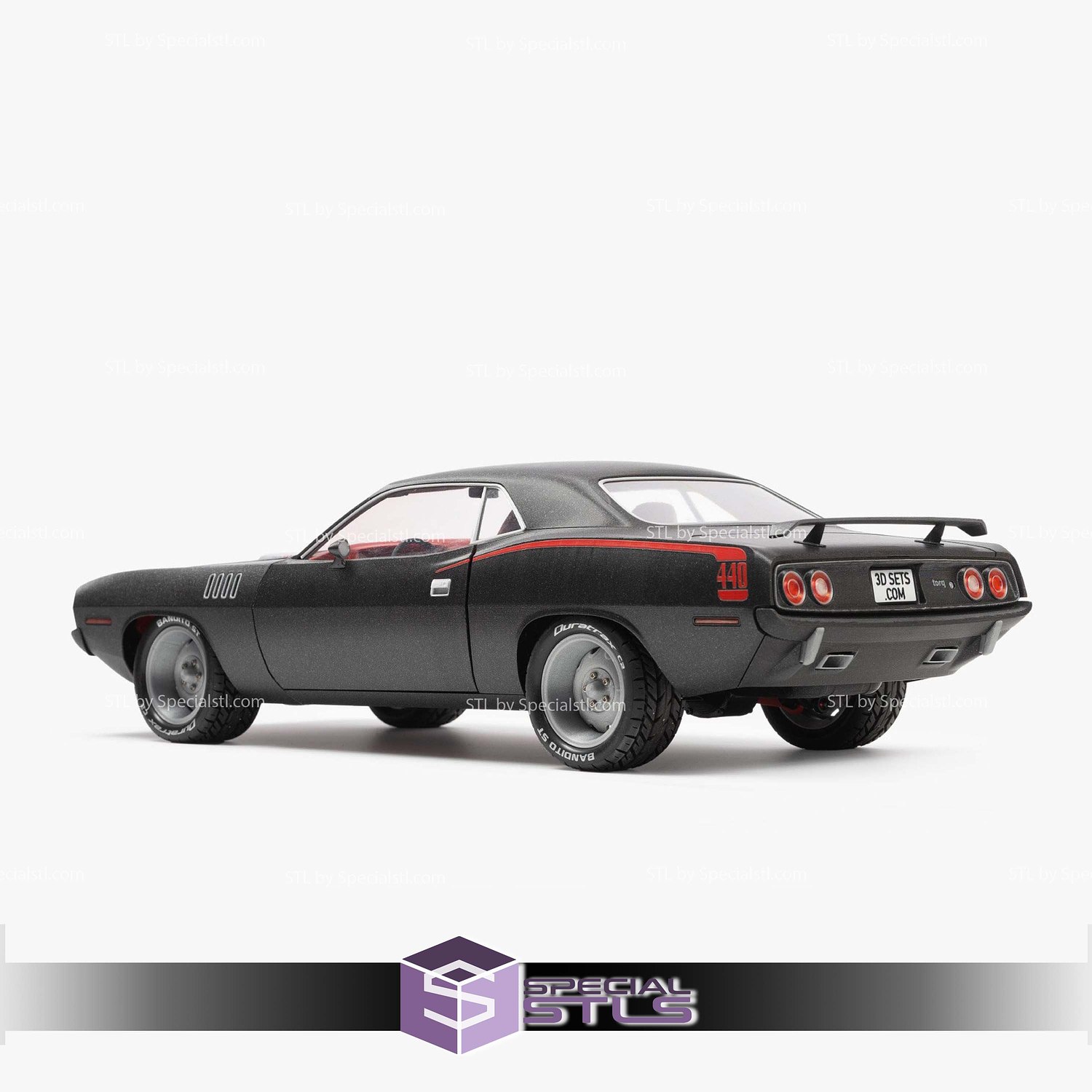 1971 Plymouth Barracuda Torq STL Files 3D Model — view 3