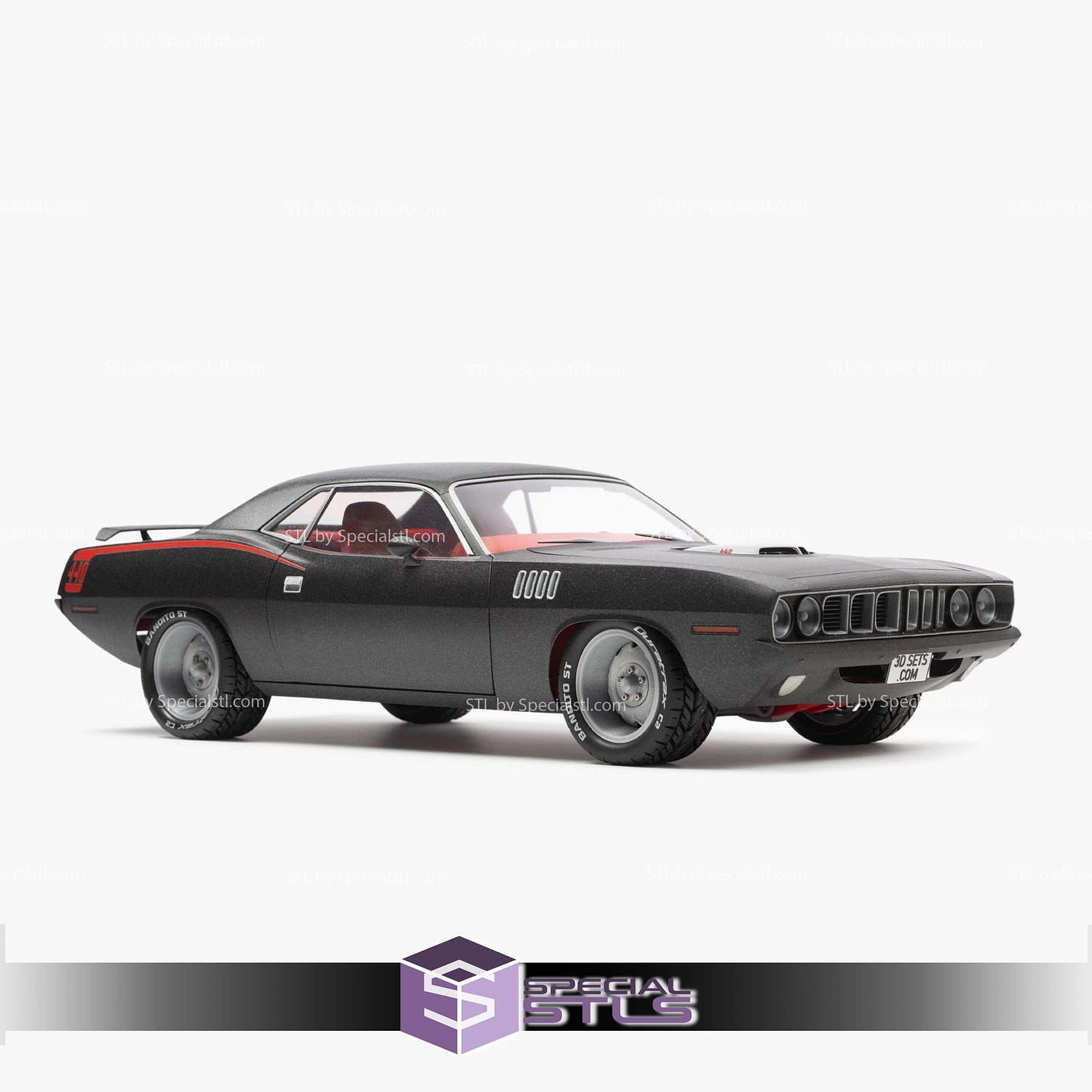 1971 Plymouth Barracuda Torq STL Files 3D Model — view 4