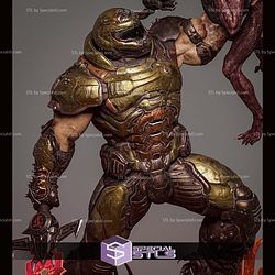 Doomslayer Diorama 2025 STL Files 3D Model