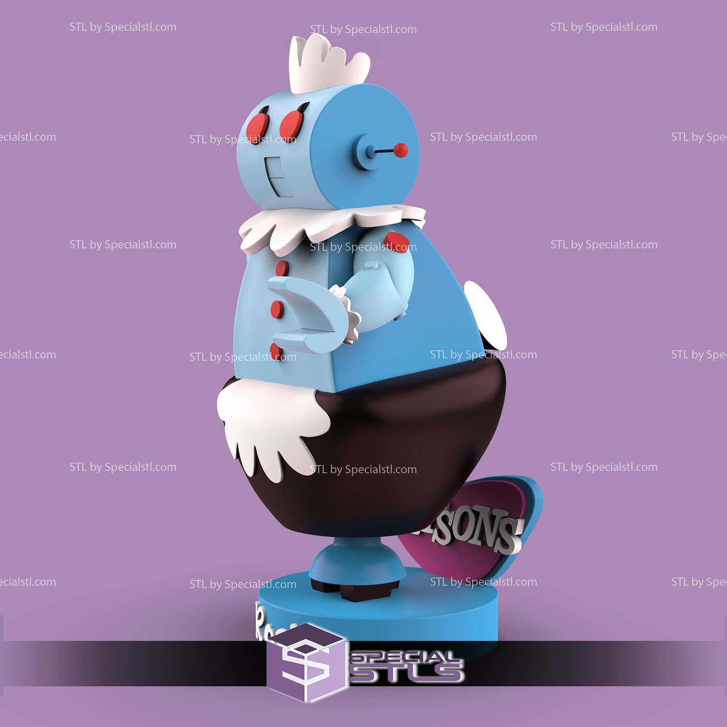 Rosey the Robot The Jetson STL Files 3D Model — view 4