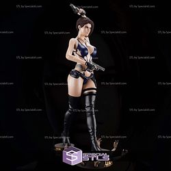 Jill Valentine Beach Outfit and Gun 3D Printer Files STL Model