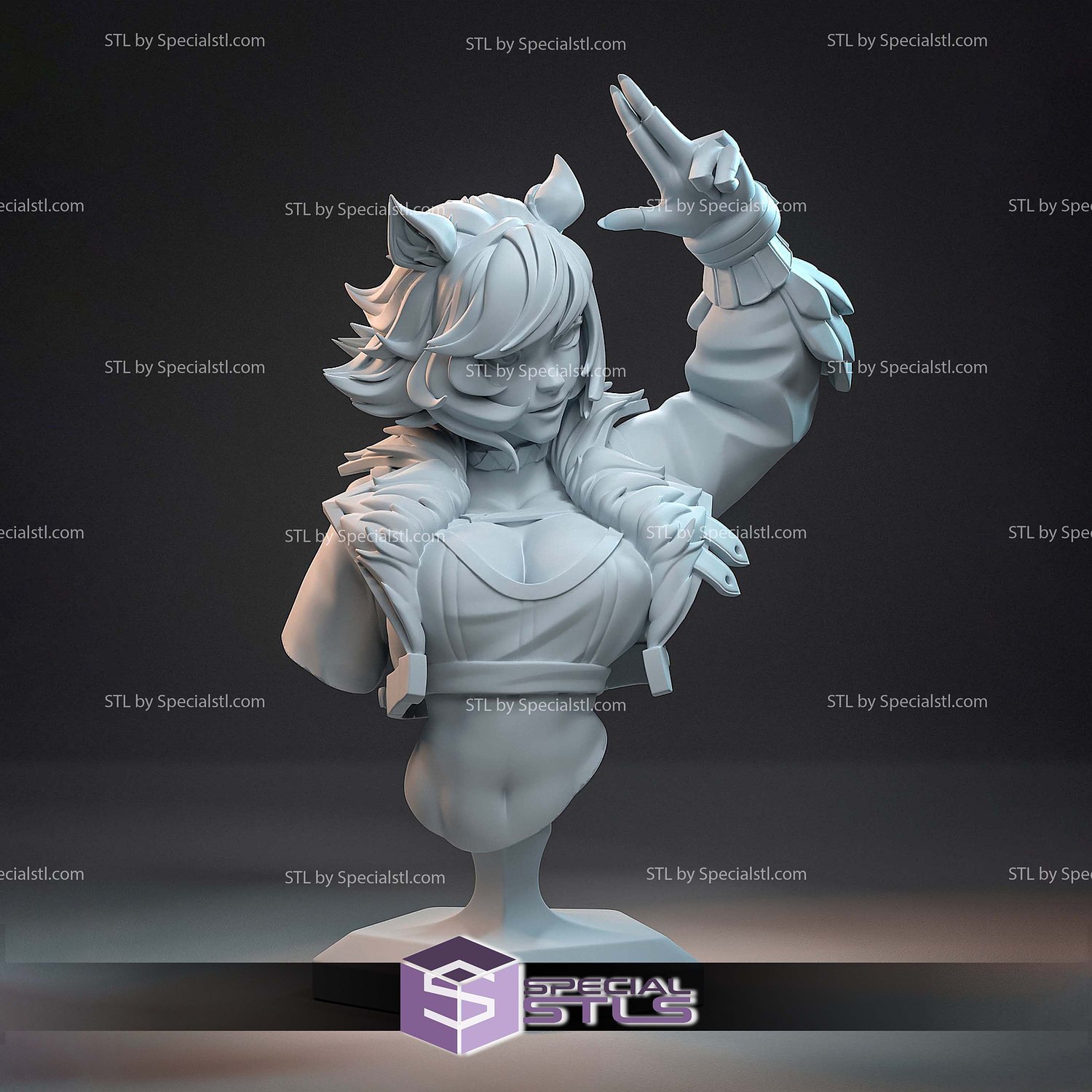 Squirrel Girl Thicc Bust Marvel Rivals STL Files 3D Model — view 2