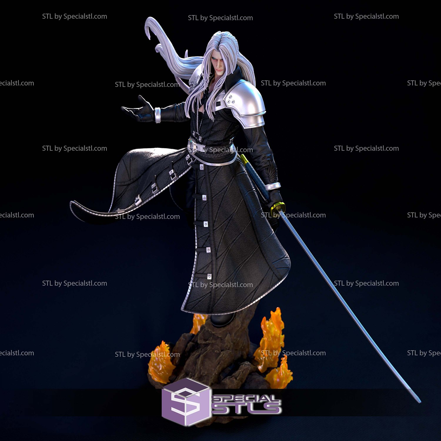 Sephiroth 1-6 Scale 3D Print Files STL Model — view 2