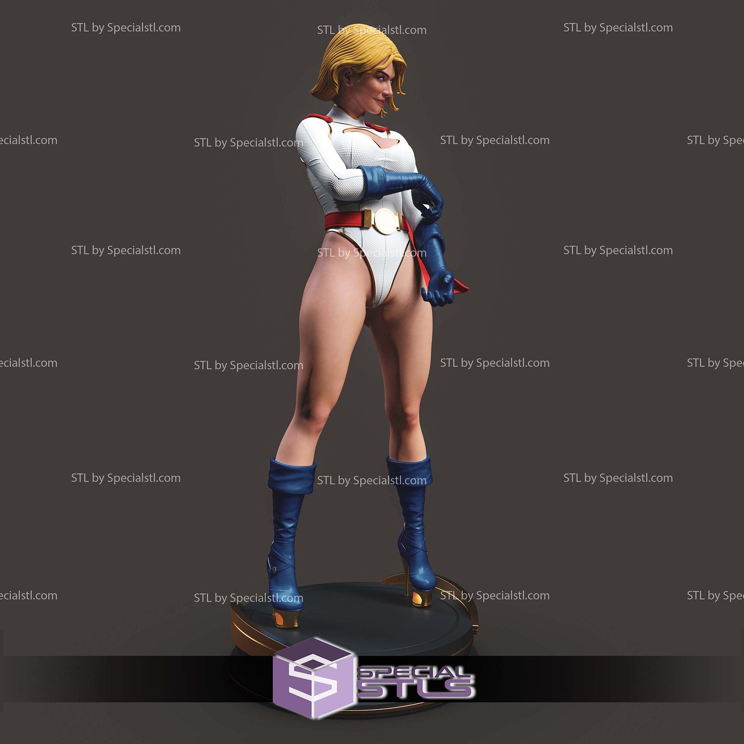 Kara Zor L Power Girl STL Files 3D Model — view 2