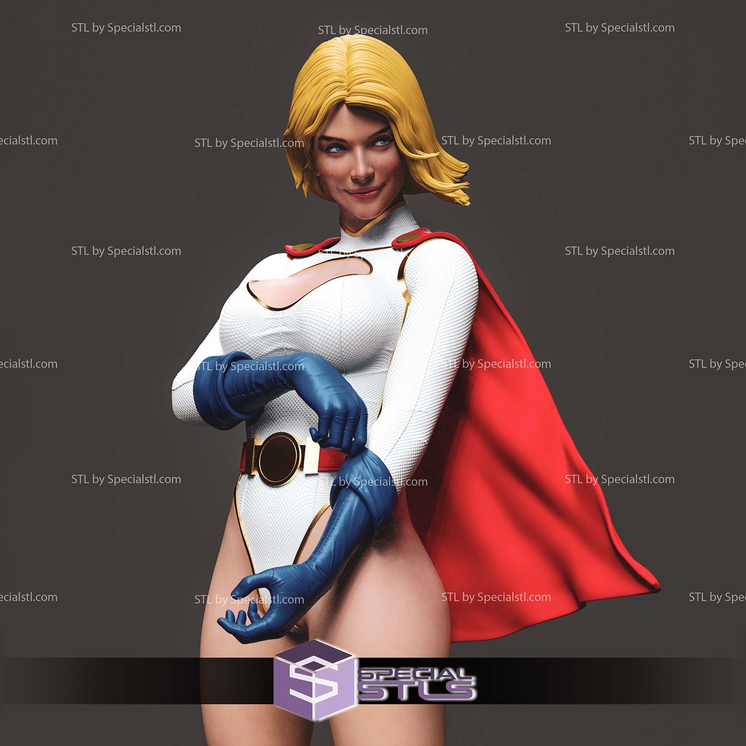 Kara Zor L Power Girl STL Files 3D Model — view 3