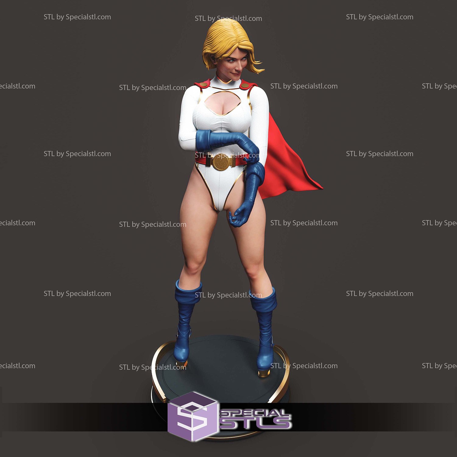 Kara Zor L Power Girl STL Files 3D Model — view 5