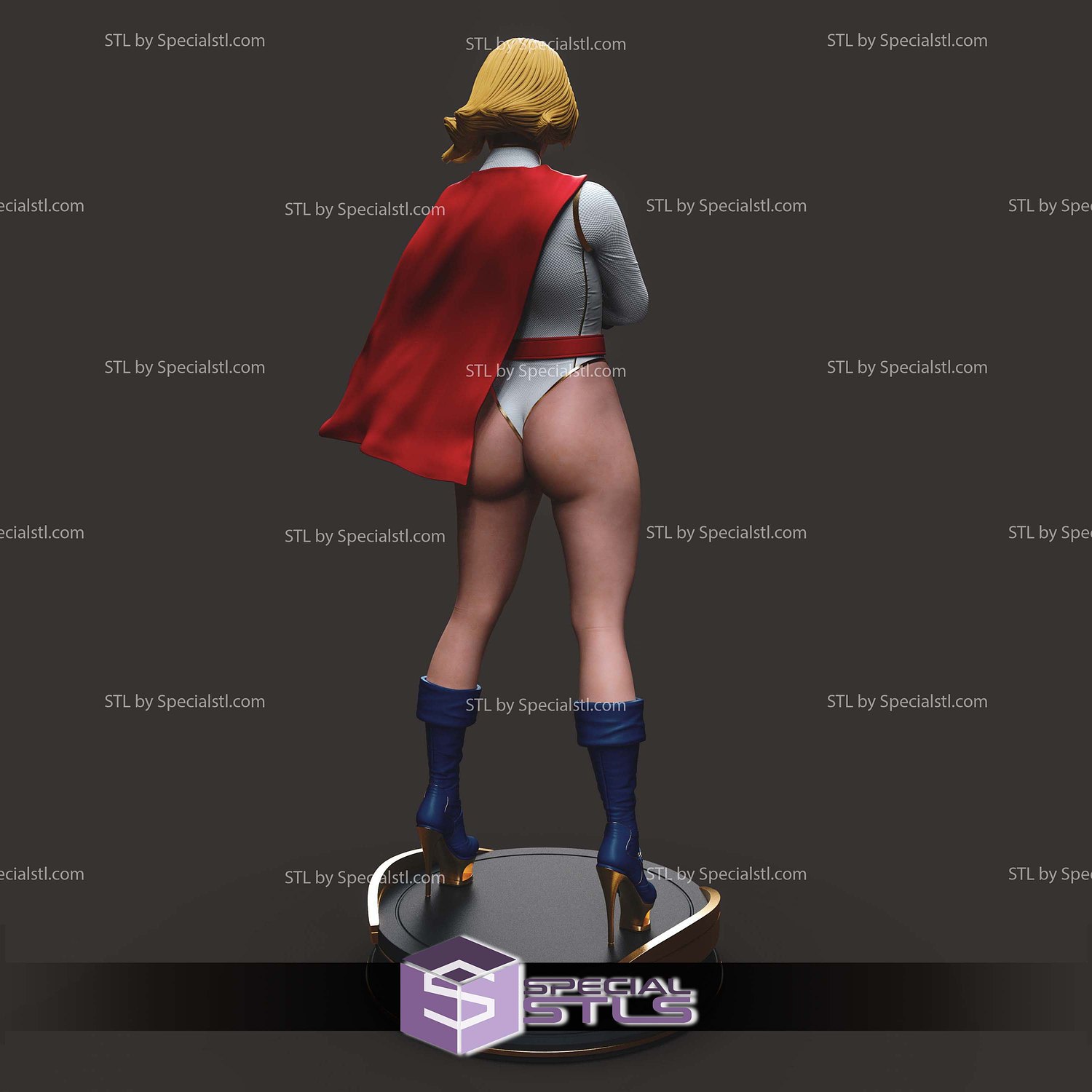 Kara Zor L Power Girl STL Files 3D Model — view 6